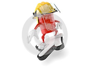 Fire extinguisher character with cursor