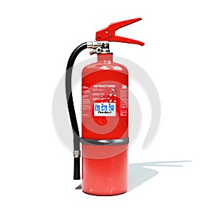 fire extinguisher 3d illustrated