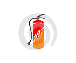 Fire extinguisher, extinguisher, extinguishing and fire fighting, graphic design