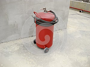 Fire extinguisher. Fire extinguisher. Equipment for extinguishing the flame.