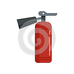 Fire extinguisher flame icon flat isolated vector
