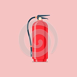 Fire extinguisher in flat style