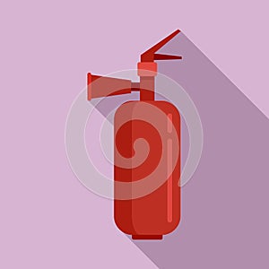 Fire extinguisher help icon, flat style