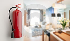 Fire extinguisher in house