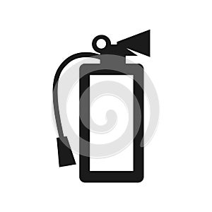 Fire extinguisher icon. Flat fire safety - vector