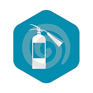 Fire extinguisher icon, simple style