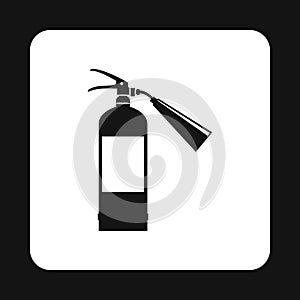 Fire extinguisher icon, simple style
