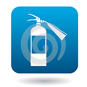Fire extinguisher icon in simple style