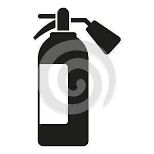 Fire extinguisher icon simple vector. Alarm gate
