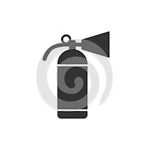 Fire extinguisher icon template color editable. Fire danger. Fire protection symbol vector sign isolated on white