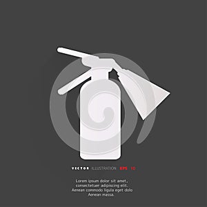 Fire extinguisher icon vector illustration.