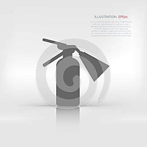 Fire extinguisher icon vector illustration.