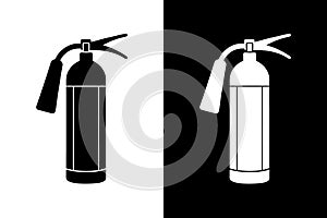 Fire Extinguisher Icon Vector Set