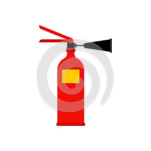 Fire extinguisher isolated. apparatus for extinguishing fire. Vector illustration