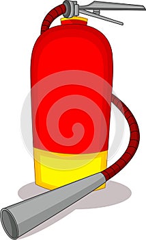 Fire extinguisher isolated