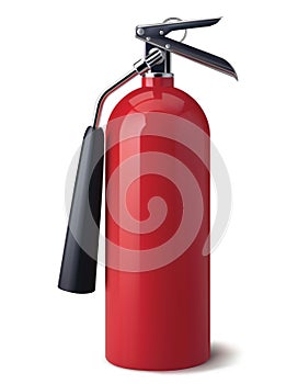 Fire Extinguisher isolated. Realistic vector