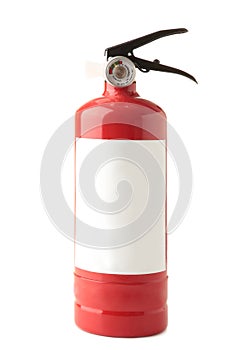 Fire extinguisher isolated on a white background with clipping path