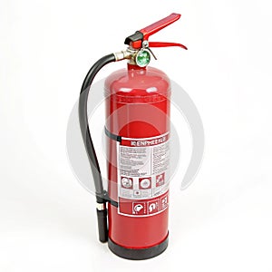 Fire extinguisher isolated on white background
