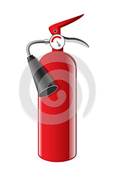 Fire extinguisher - realistic vector isolated object