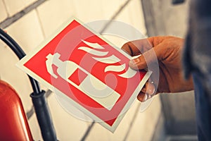 Fire Extinguisher Safety Equipment Sticker