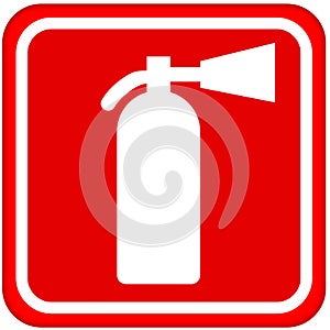 Fire extinguisher sign photo