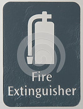 Fire extinguisher sign