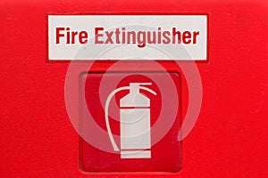 Fire extinguisher sign (fire extinguisher symbol)