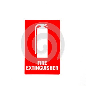 Fire extinguisher sign