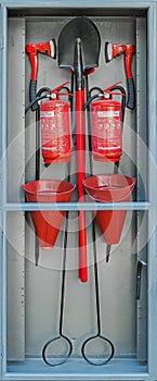 Fire extinguisher storage box