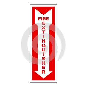 Fire Extinguisher Symbol Sign, Vector Illustration, Isolate On White Background Label. EPS10