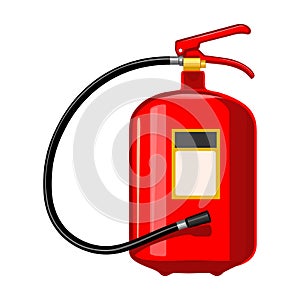 Fire extinguisher vector icon.Cartoon vector icon isolated on white background fire extinguishe.
