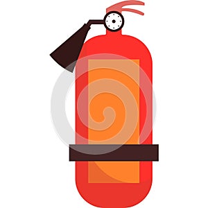 fire extinguisher vector icon isolated on white