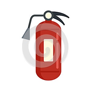 Fire extinguisher water icon flat isolated vector