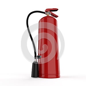 Fire extinguisher on white background