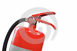 Fire extinguisher white background. with clipping path