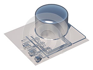 fire extinguishing tank system