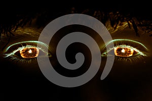 Fire eyes photo