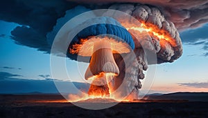 Fire, Fiery Explosion, Blast Background