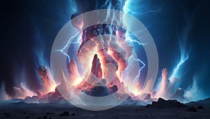 Fire, Fiery Explosion, Blast Background