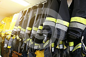 Fire fighter on oil and gas industry, successful firefighter at work