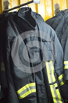 Fire fighters uniform station equipment