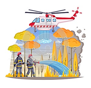 Fire Fighting Helicopter Composition