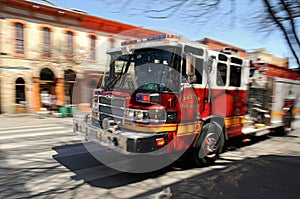 Fire - Firetruck on Rush in Austin, TX