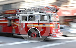 Fire - Firetruck on Rush in NY