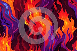 fire flame abstract seamless background AI genarated