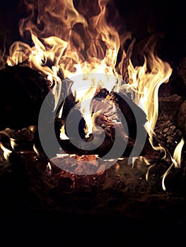 Fire flame background