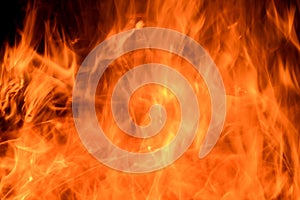 Fire flame background abstract