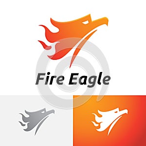 Fire Flame Eagle Falcon Phoenix Bird Flying Logo