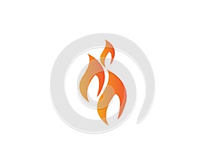 Fire with flame and feuer mit flamme Logo - Vector