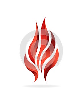 Fire Flame Fuel. Logo vector design